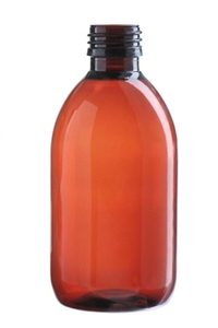 300 ml amber PET bottle PP28